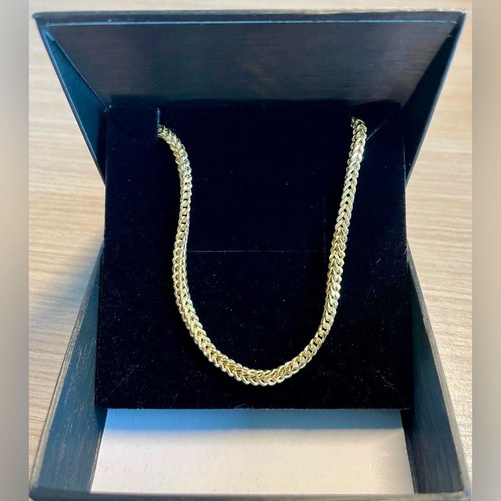 14k Gold Square Franco Chain